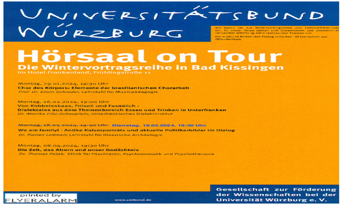 Programm Universitätsbund 2024 in Bad Kissingen